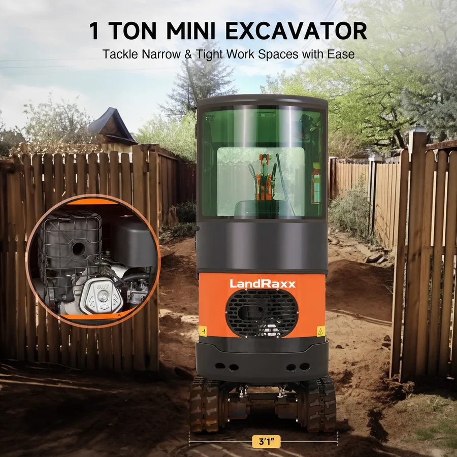 LandRaxx Enclosed Cab Excavator — view 4